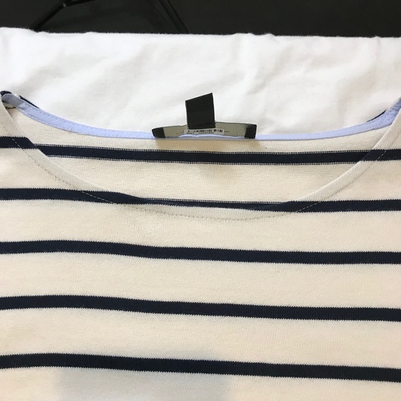 Max Mara Weekend Navy and White Striped Top S - Picture 3 of 4